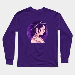 Somber Goddess of Purple Long Sleeve T-Shirt